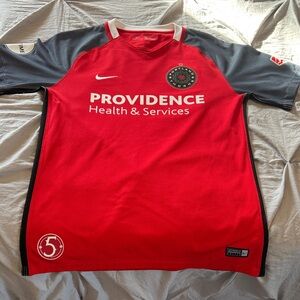 Portland Thorns Nike Red and Black Soccer Jersey